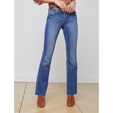 NWT L'AGENCE Sneeki Low-Rise Straight-Leg Jean, Hasting, Size 28