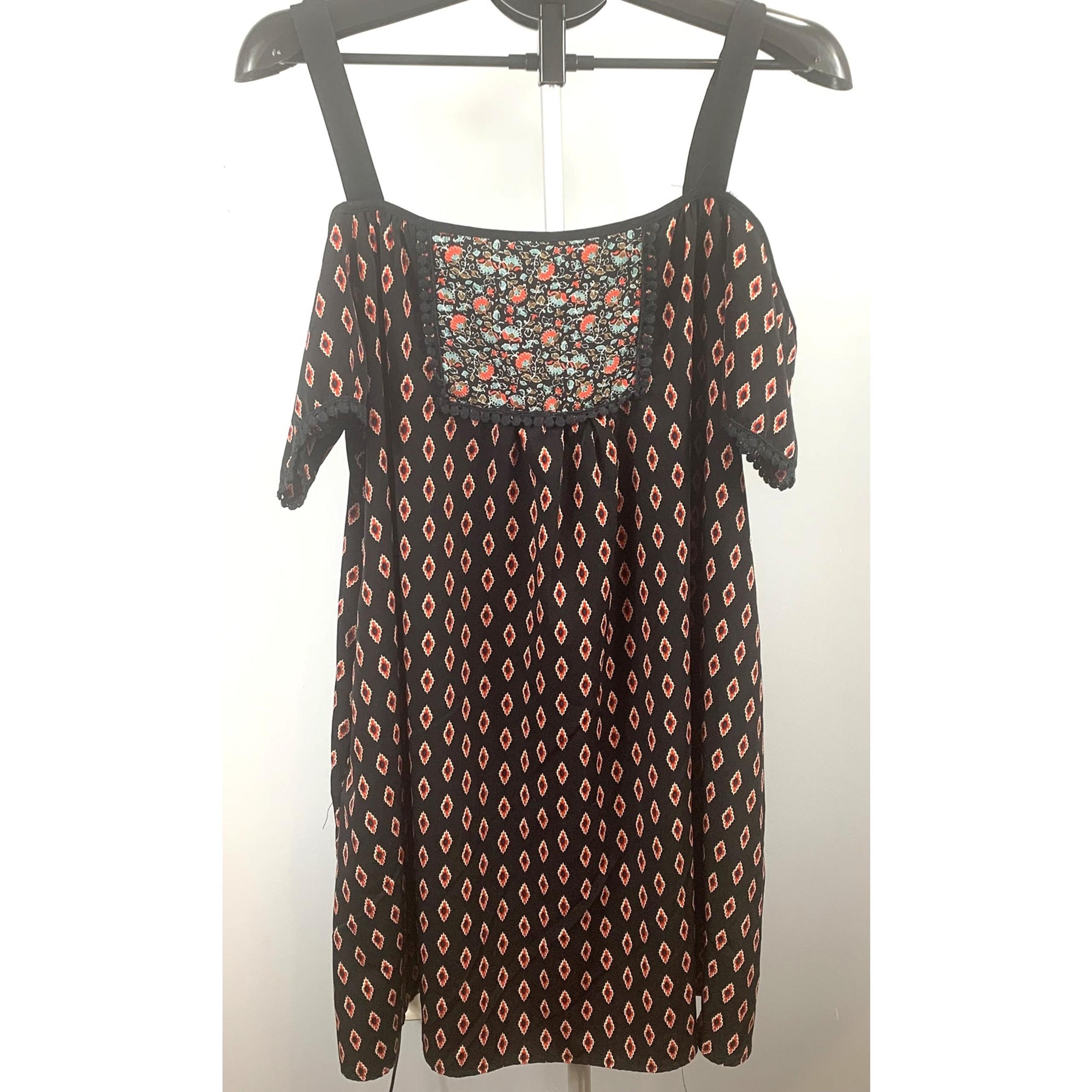 Exhilaration Dress XXL Black & Red Boho Tribal Design