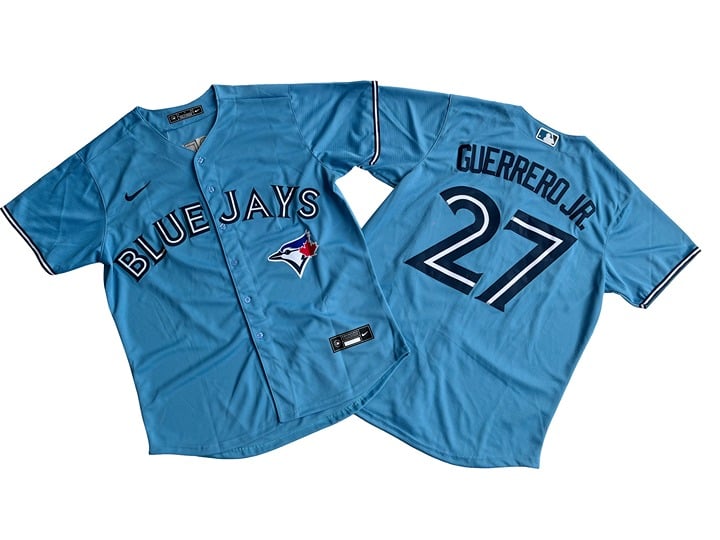 Men's Toronto Blue Jays Vladimir Guerrero Powder Blue Alternate Replica Jersey