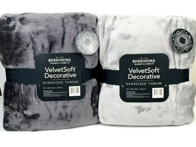 Set of 2 Super Oversized 60 x80 Throws