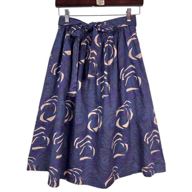 Vintage Oleg Cassini Pleated Midi Skirt