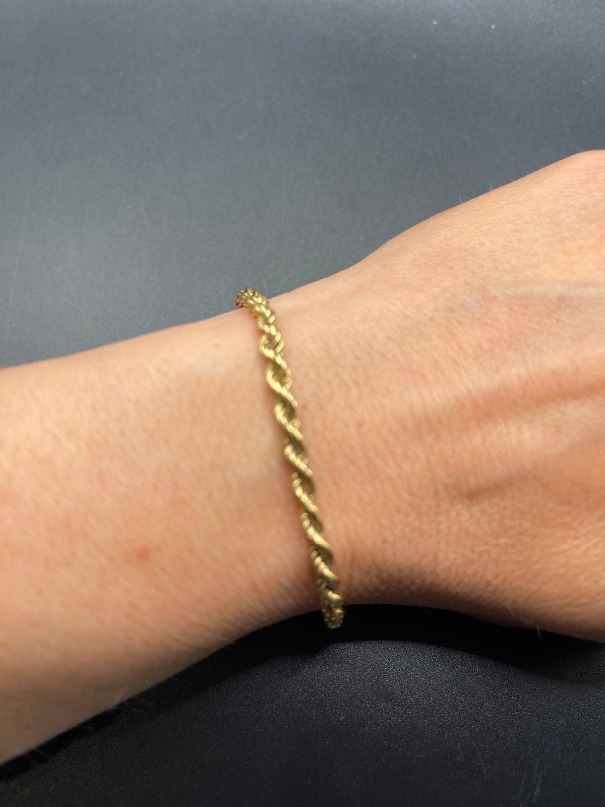 Bracelet 8 1/2 “ Rope chain 14k 121821aAEI