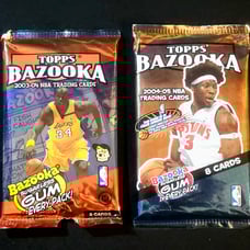 2003 2004-05 TOPPS BAZOOKA 2 NBA Basketball Packs LeBron James Rookie Card RC