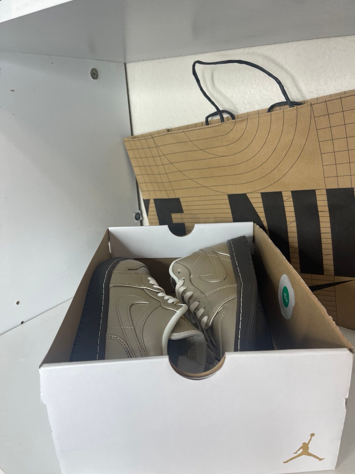WOMENS AIR JORDAN 1 LOW SE_METALLIC ZINC-SUMMIT WHITE HQ3529