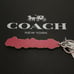 NWT Coach Coachtopia Bag Charm Bag Charm FOB Leather Purse Signature Keychain
