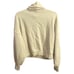 AGOLDE Balloon Sleeve Ribbed Turtleneck Sweatshirt Size S Off White 100% Cotton