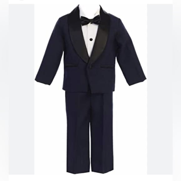 Lito Children Wear, Boy Navy & Black Dinner Jacket, 10