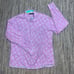 Georg Roth LA Men's XL Purple Blue Paisley Dress Button Down Shirt Pearl Snap