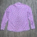 Georg Roth LA Men's XL Purple Blue Paisley Dress Button Down Shirt Pearl Snap
