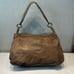 COSTANZA ROTA Italian Leather Messenger Bag Purse Brown Studs Large Flap Slouchy