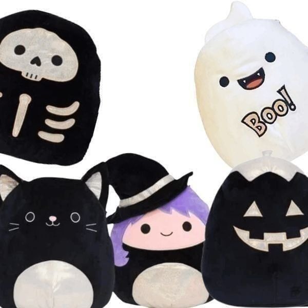 5 Inch Kellytoy Squishmallow Halloween Spooky 5 Piece Bundle