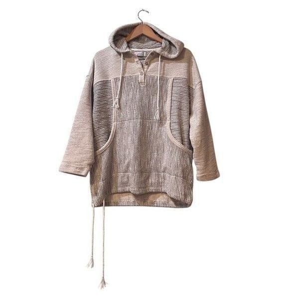 Free People FP Beach Baja Babe Pullover Sweatshirt Hoodie Size Medium