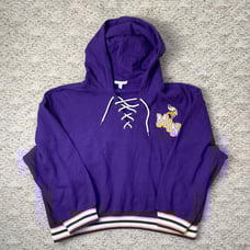 New Sz Plus 3X Women’s Wear By Erin Andrews Minnesota Vikings Pullover Hoodie