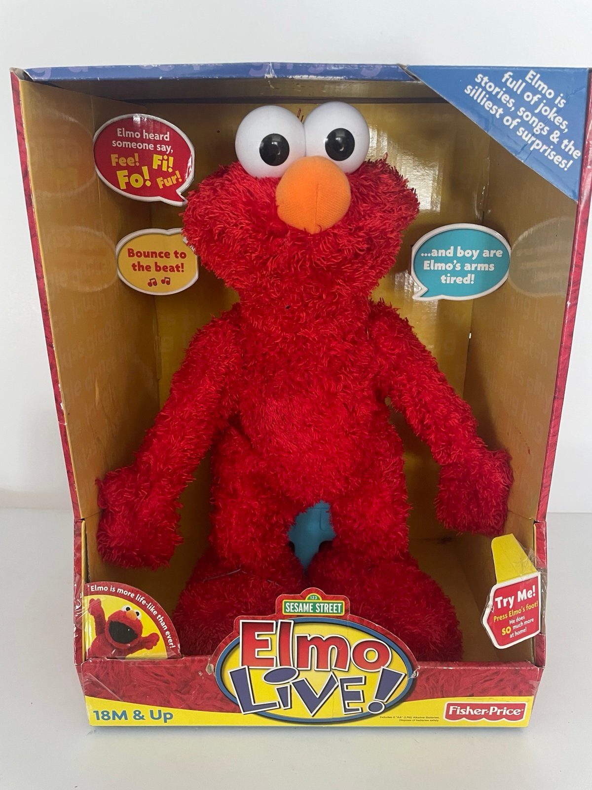 ELMO LIVE! Fisher Price 2008 Sesame Street New in Box, Never Opened