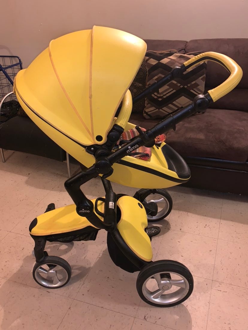 mima yellow stroller