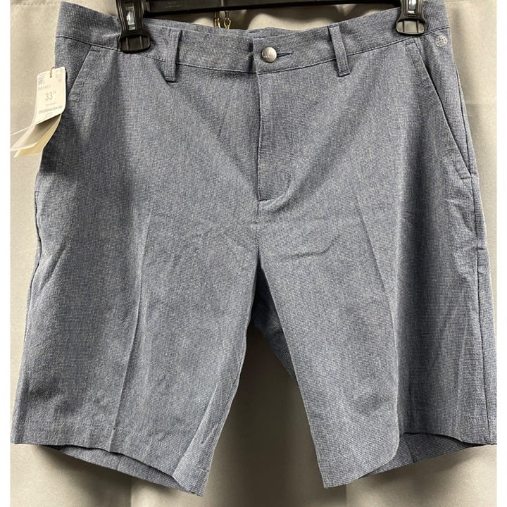 Adidas Men's Blue Flat Front 4-Pocket Golf Shorts Size 33 SKU 5111