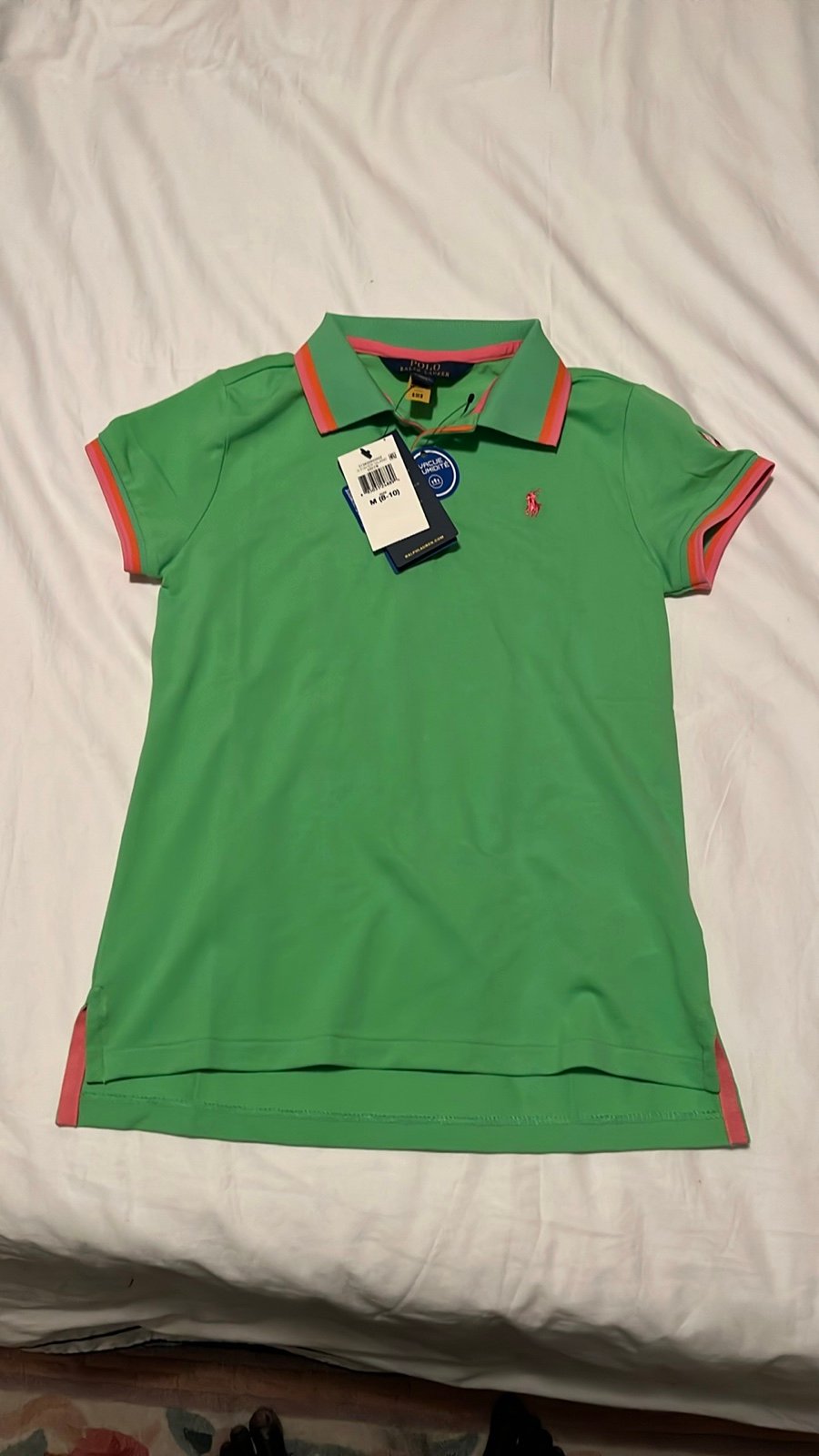 New Polo Ralph Lauren Kid's Watermelon Colored Polo T-Shirt. Multi colors.