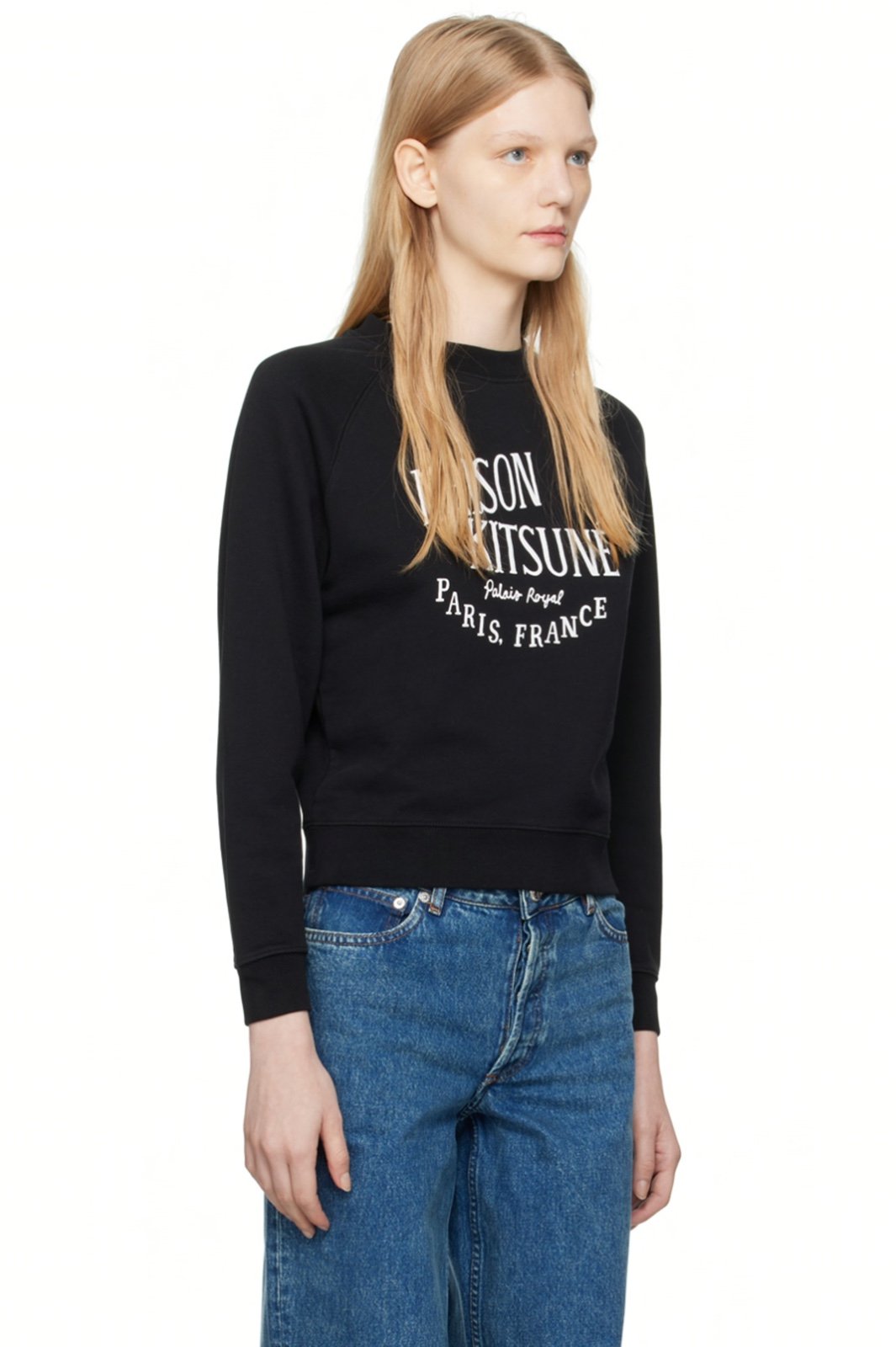 MAISON KITSUNÉ green 'Palais Royal' Sweatshirt