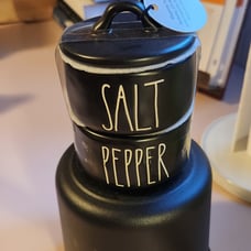 Rae Dunn Stacked Salt & Pepper Cellar