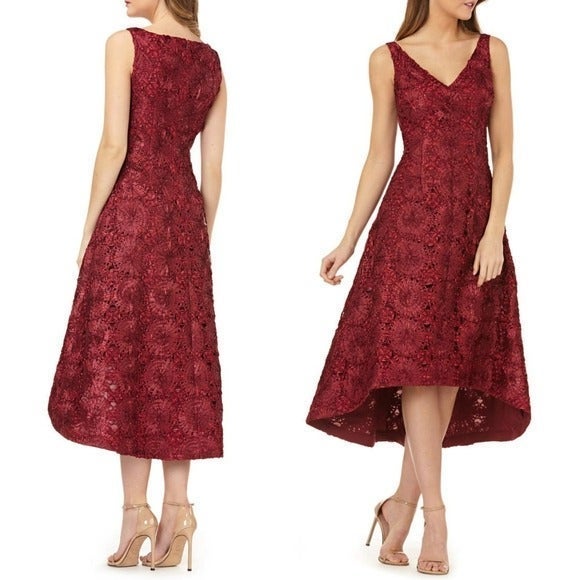 NWT JS COLLECTIONS Wine Cocktail Dress 6