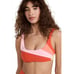L*Space Lizzie Sunburst Bikini Top in Orange Size Small NWT