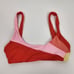 L*Space Lizzie Sunburst Bikini Top in Orange Size Small NWT