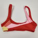 L*Space Lizzie Sunburst Bikini Top in Orange Size Small NWT