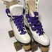 Vintage Roller Derby Roller Quad Skates w/Urethane Wheels Youth Size 6 White
