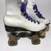 Vintage Roller Derby Roller Quad Skates w/Urethane Wheels Youth Size 6 White