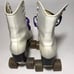 Vintage Roller Derby Roller Quad Skates w/Urethane Wheels Youth Size 6 White