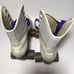 Vintage Roller Derby Roller Quad Skates w/Urethane Wheels Youth Size 6 White