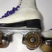 Vintage Roller Derby Roller Quad Skates w/Urethane Wheels Youth Size 6 White