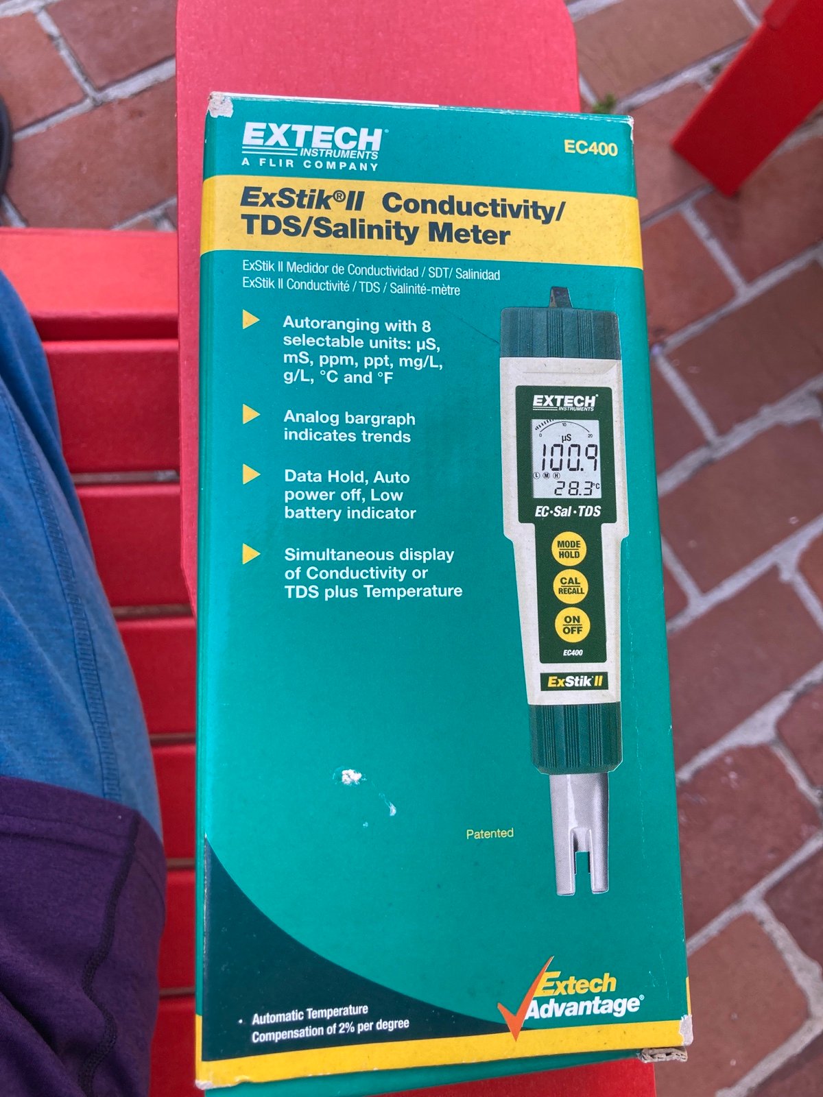 ExStik II Conductivity/TDS/salinity meter