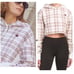 EC Champion Reverse Weave Cropped Plaid Cut Off Hood