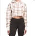 EC Champion Reverse Weave Cropped Plaid Cut Off Hood