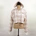 EC Champion Reverse Weave Cropped Plaid Cut Off Hood