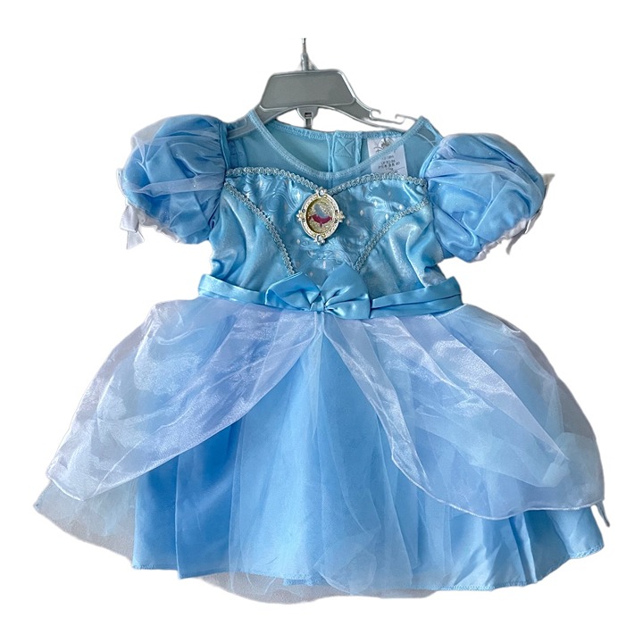 Disney Store Cinderella Princess Dress Costume Bodysuit for Baby 12-18 Months