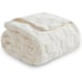 Super Soft Throw Blanket Ivory (50 x70 ) -Checkered