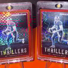 Josh Allen Thrillers Checkered and laser holo refractors