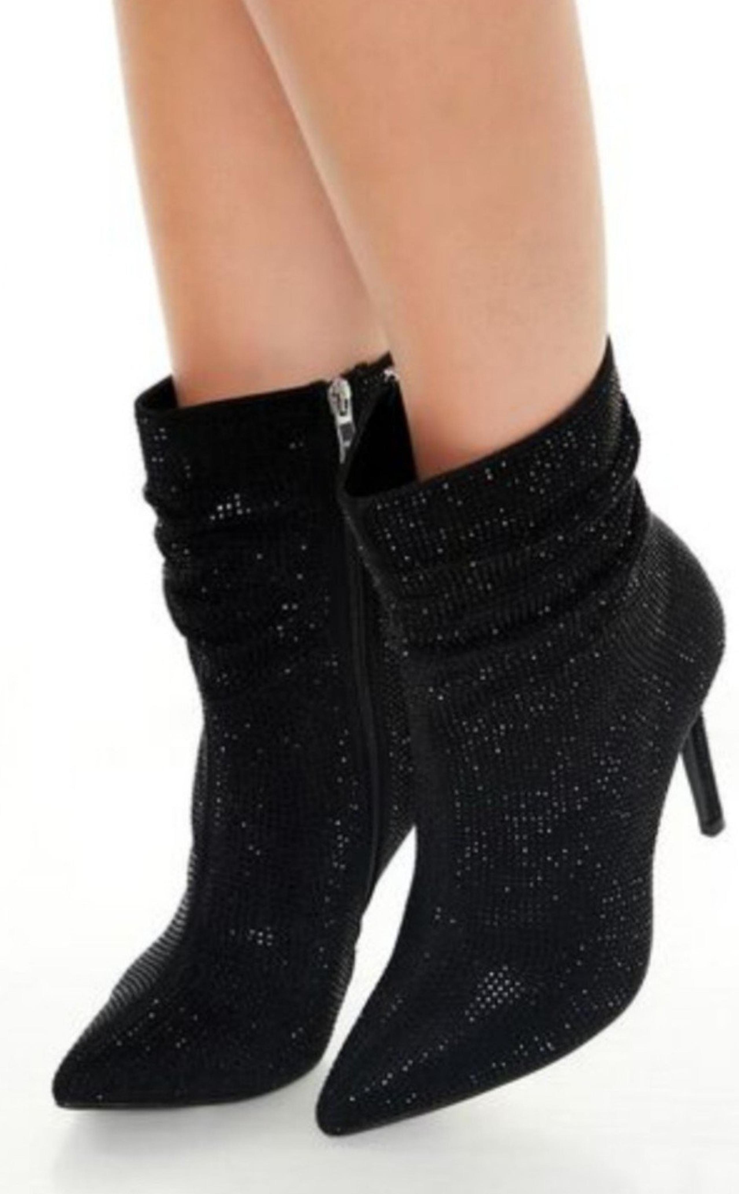 Forever 21 sparkle slouch boots