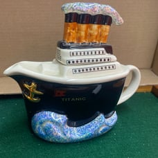 Ltd Edition 98/600 Titanic Teapot Tony Cárter England Hand Painted Ext. Rare