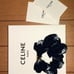 CELINE Navy Silk Scrunchie