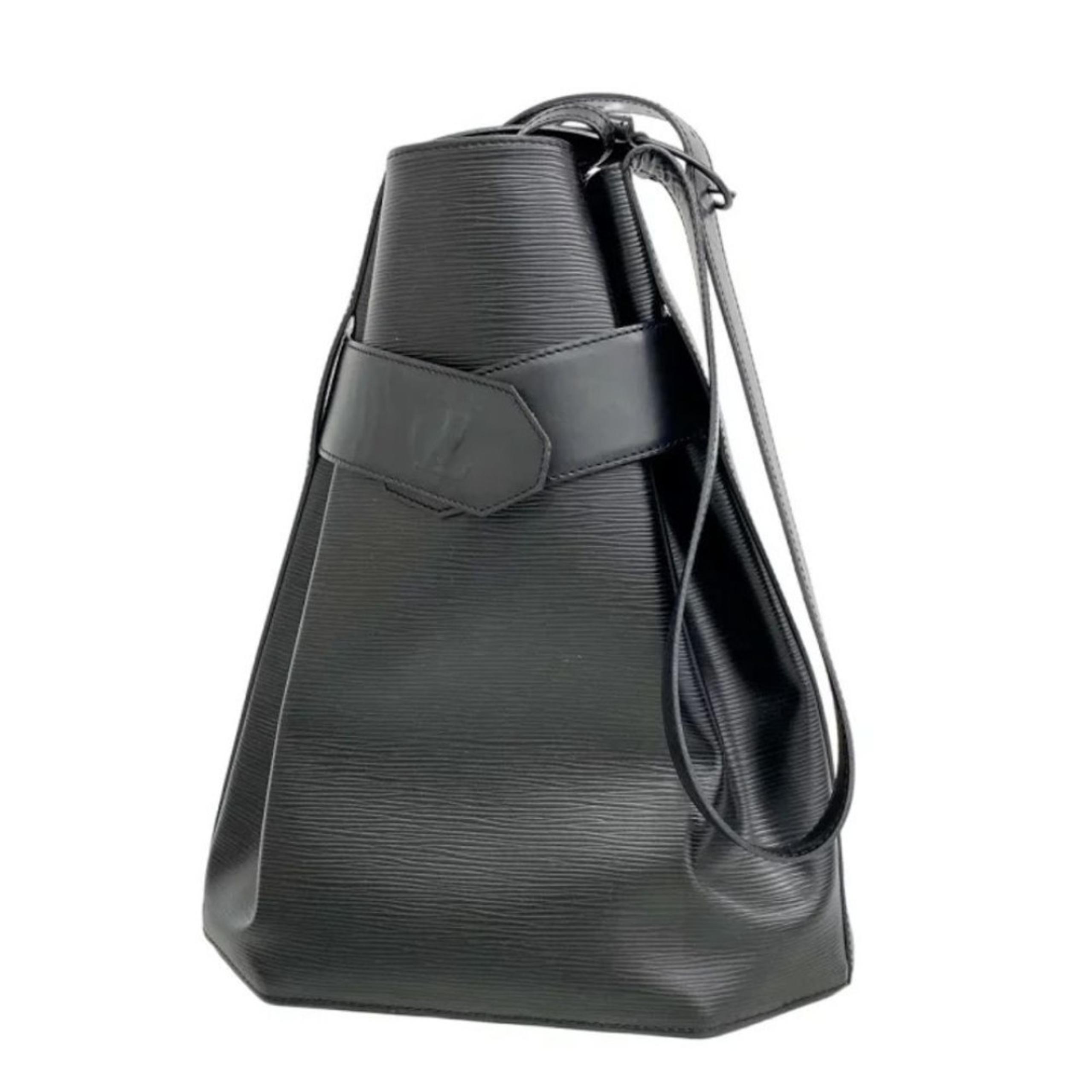 Authentic Louis Vuitton black epi shoulder bag