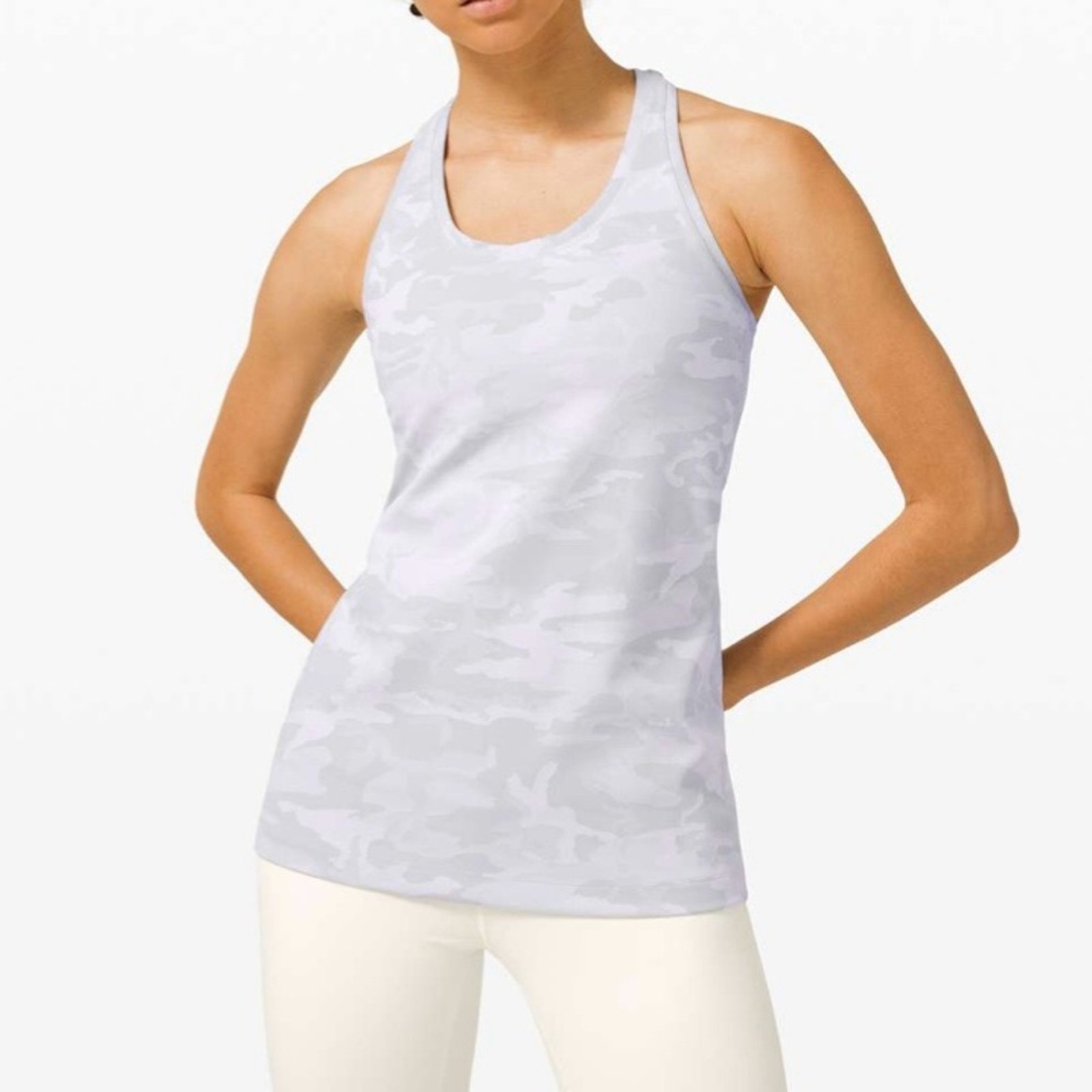 LULULEMON Incognito Camo Cool Racerback Active Running Workout Luxtreme Tank 4