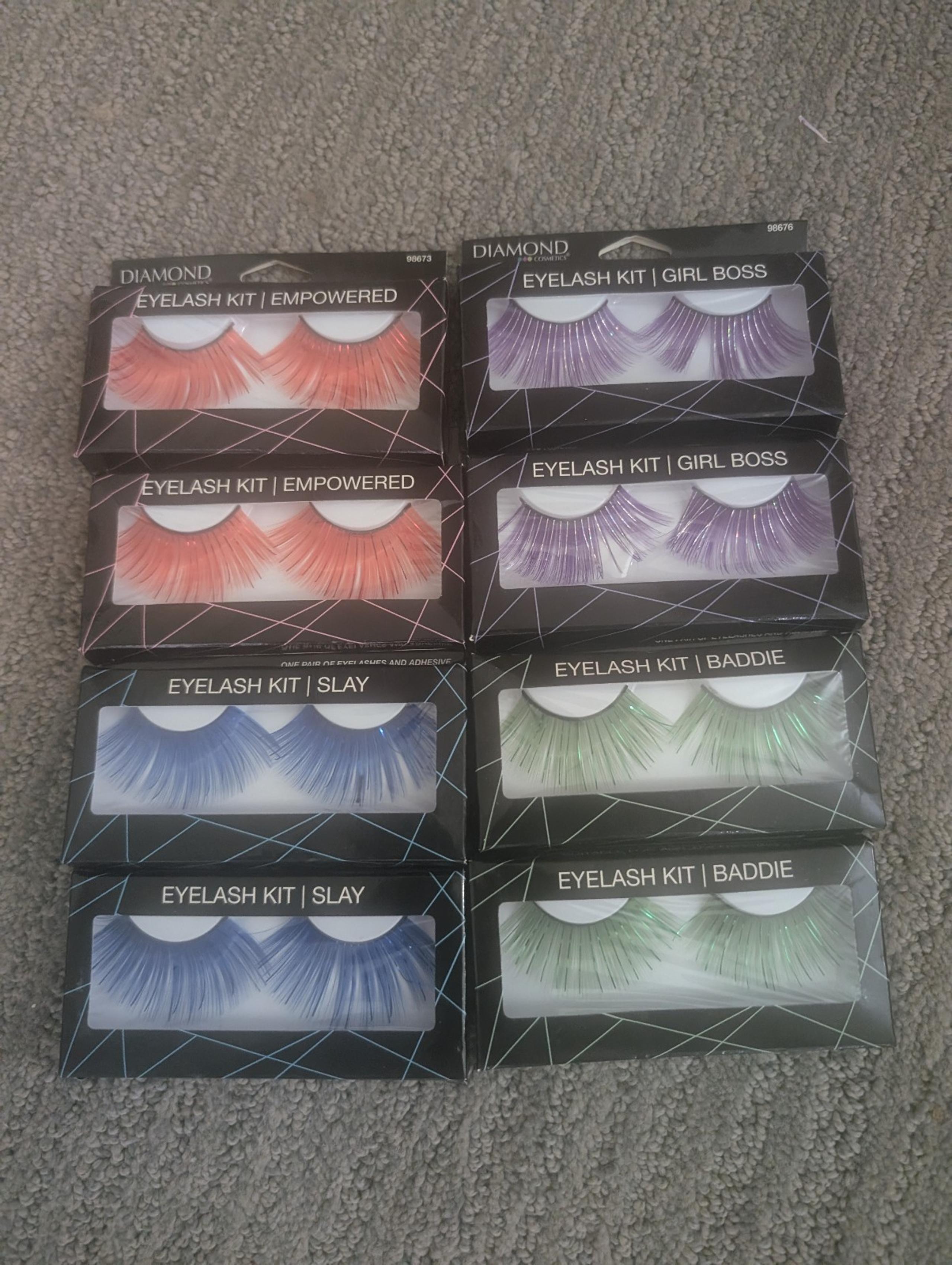 MIXED BUNDLE OF 8 SETS OF BRAND NEW FASHION COSTUME EYELASHES! FREE SHIPPING!