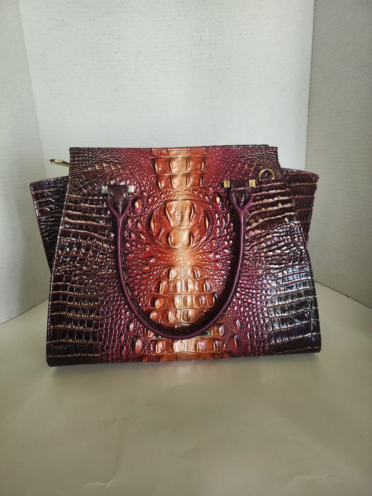 NEW: Brahmin Priscilla Satchel Sunset Ombre Melbourne
