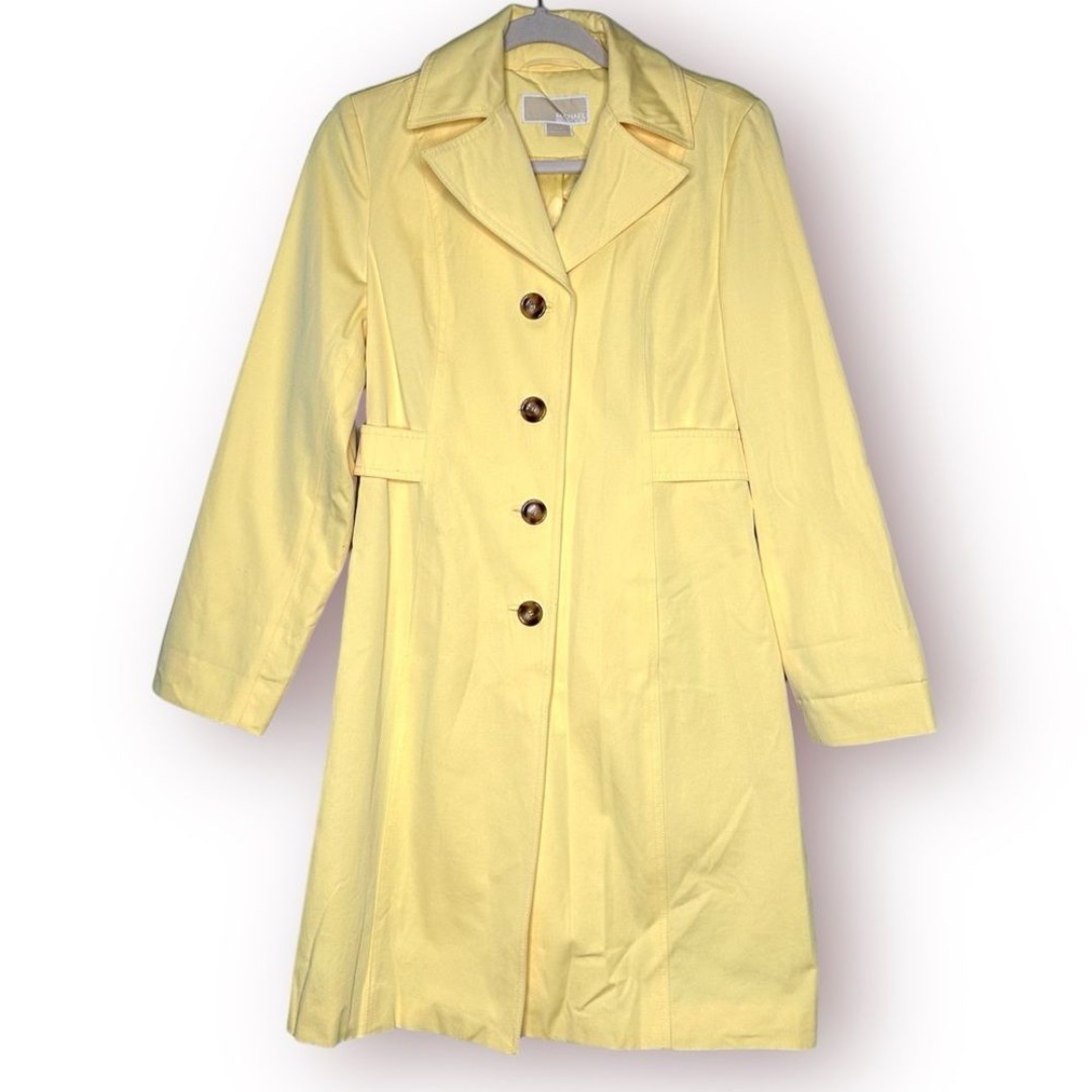 michael kors yellow coat