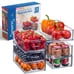 Set Of 6 Refrigerator Organizer Bins