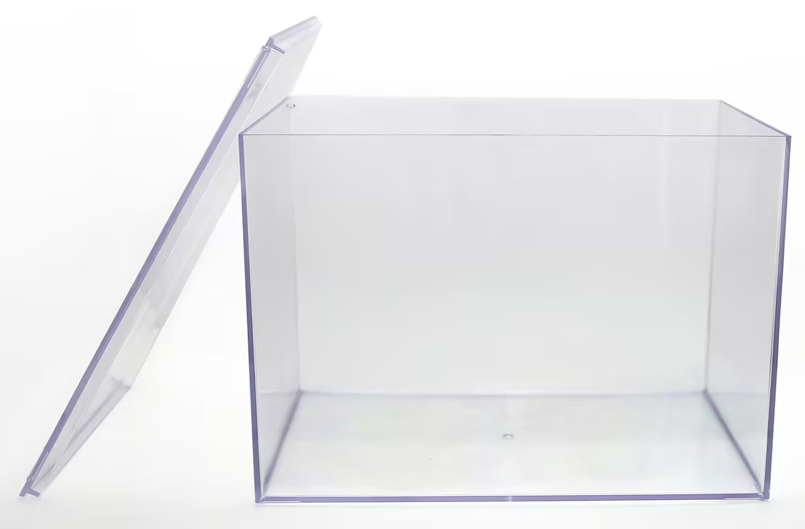 12 1/2 x 8 1/2 x 9 Clear Plastic Display Box
