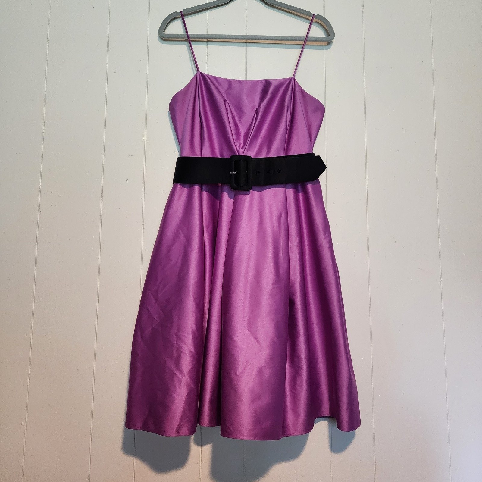 Mikael Aghal Purple Satin Dress (12)